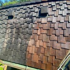 Cedar Shake Roof Cleaning on the Oswego Lake Country Club 3