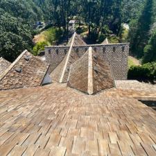 Cedar Shake Roof Cleaning on the Oswego Lake Country Club 4