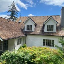 Cedar Shake Roof Cleaning on the Oswego Lake Country Club 6